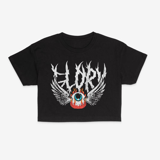 Vision of Glory Cropped Women's Tee - Coal