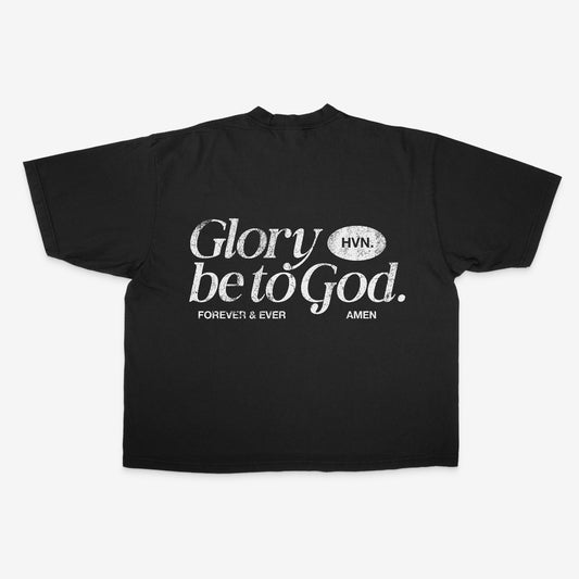 Glory Be To God Tee - Black