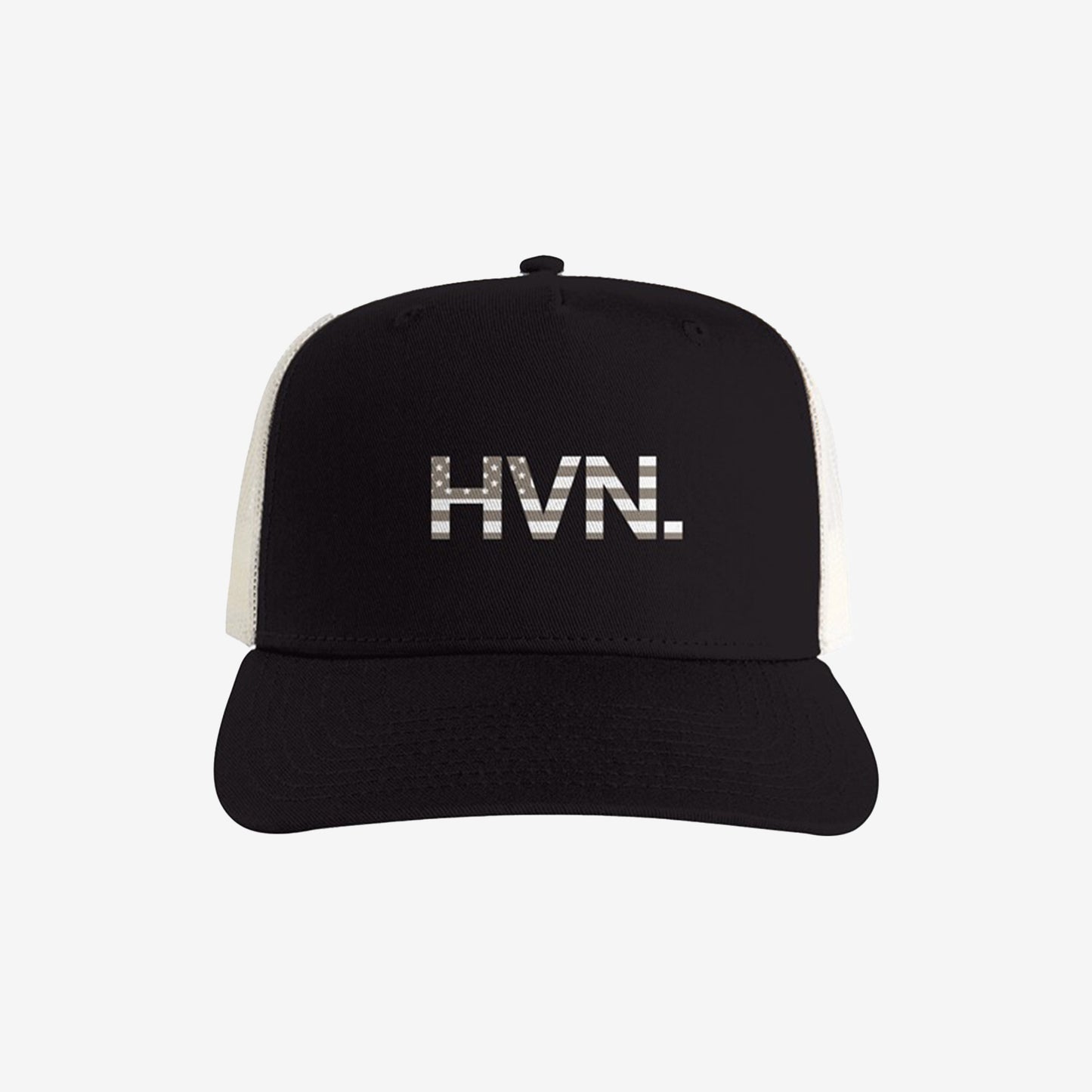 HVN USA Trucker - Black / Ecru