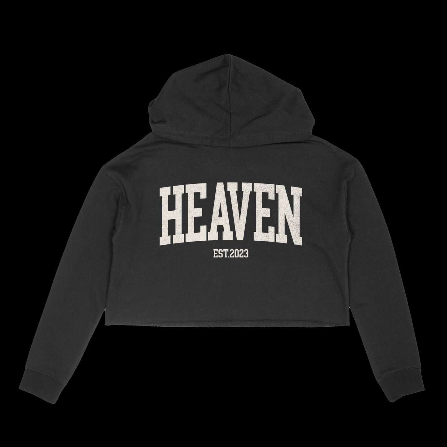 Heaven Cropped Hooded Women's Sweatshirt