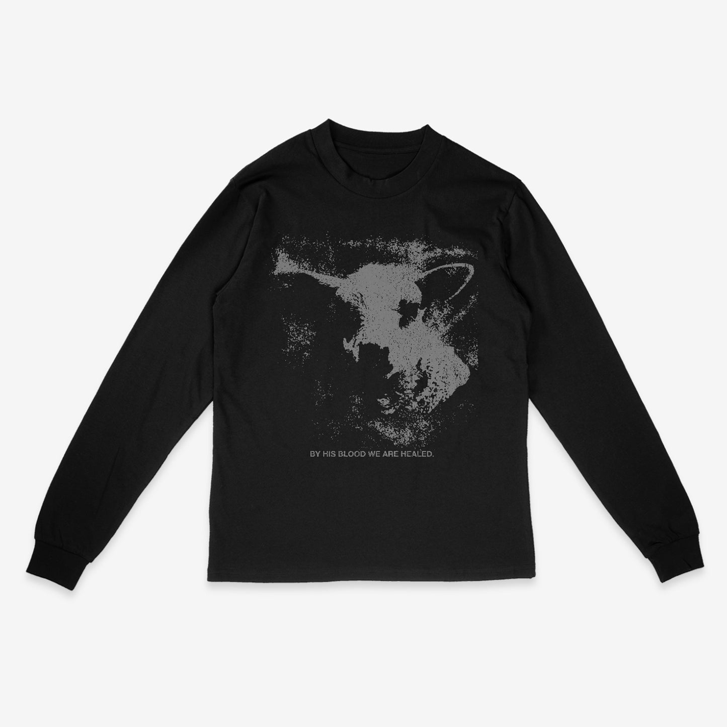 Lamb Long Sleeve Heavy Tee - Black